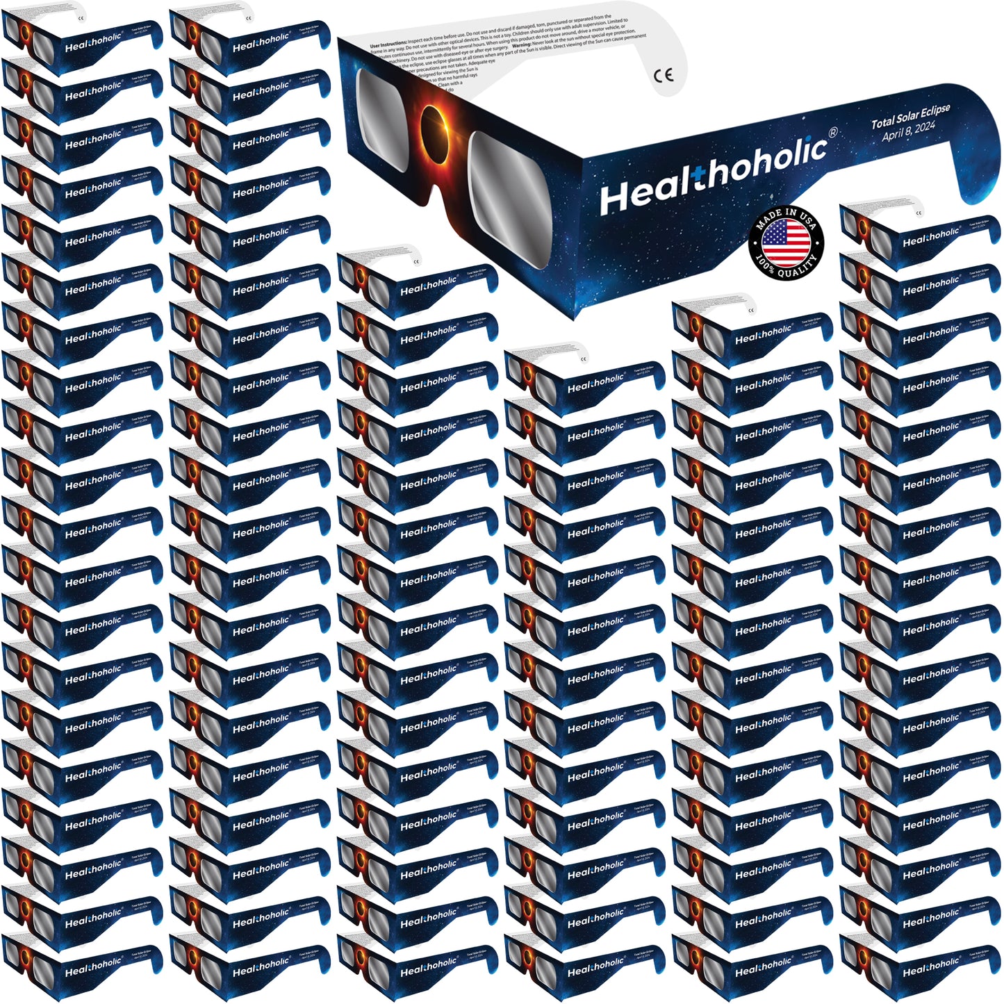 Healthoholic Eclipse Glasses- 500 Pack
